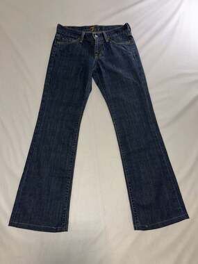 7 For All Mankind Bootcut Jeans Dark Wash Denim Size 26 Made in USA